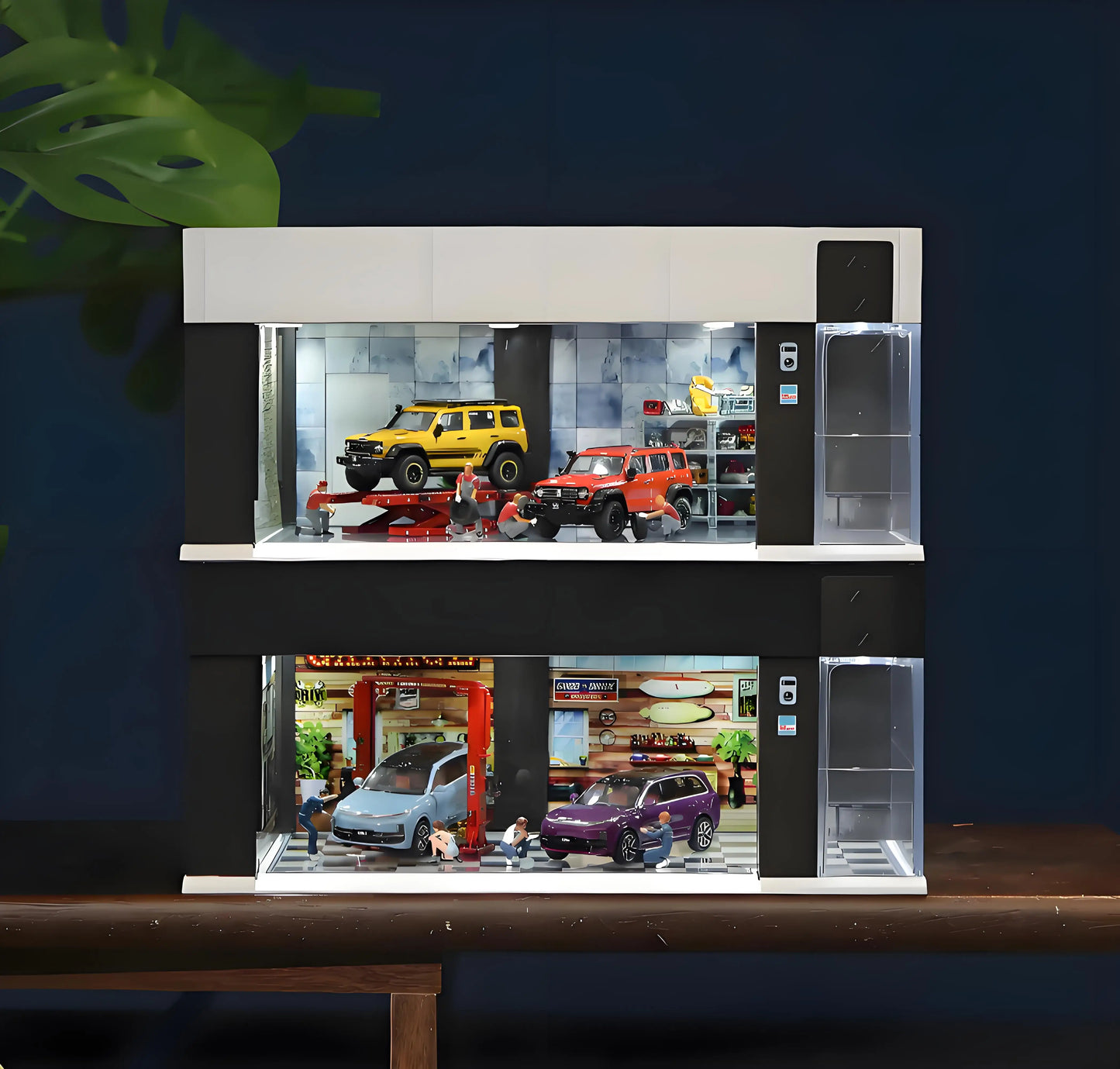 1/64 Garage Scene Model W/ Light Voice Control