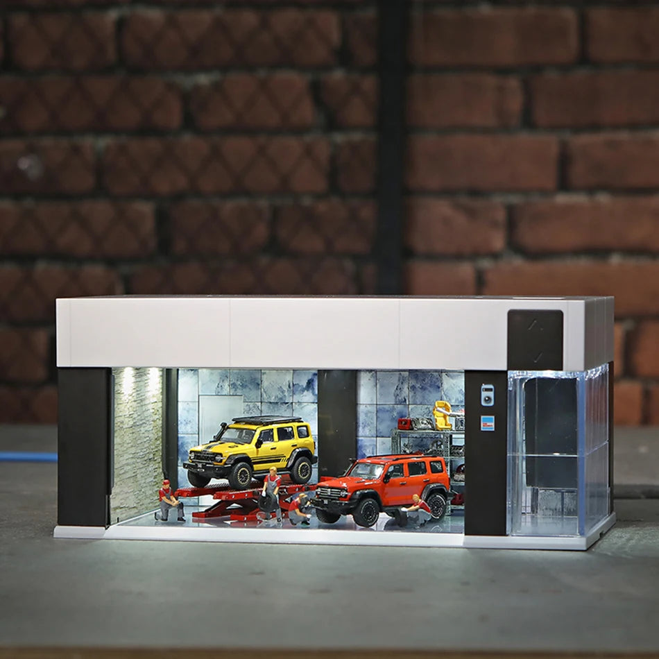 1/64 Garage Scene Model W/ Light Voice Control