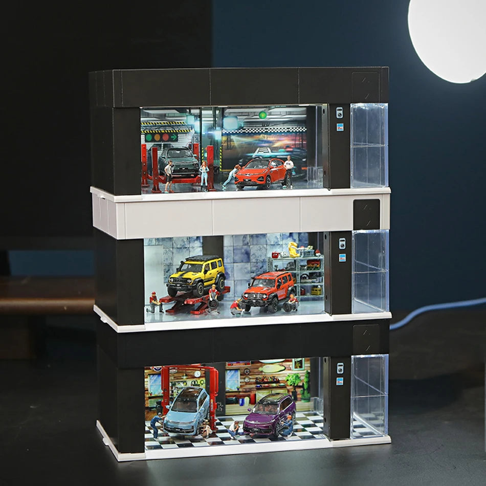 1/64 Garage Scene Model W/ Light Voice Control