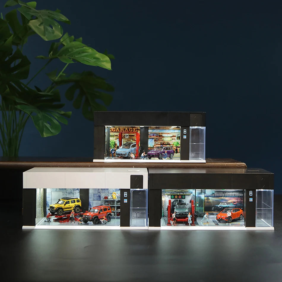 1/64 Garage Scene Model W/ Light Voice Control