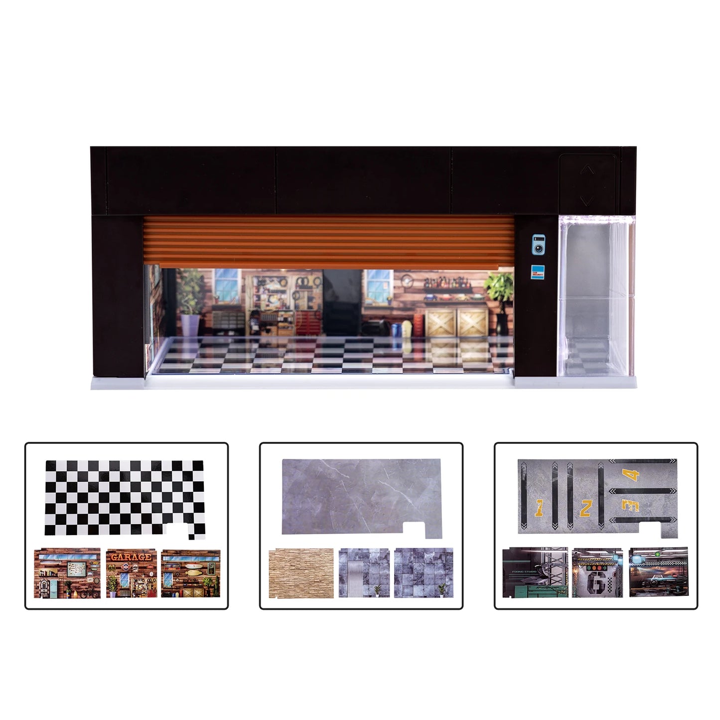 1/64 Garage Scene Model W/ Light Voice Control